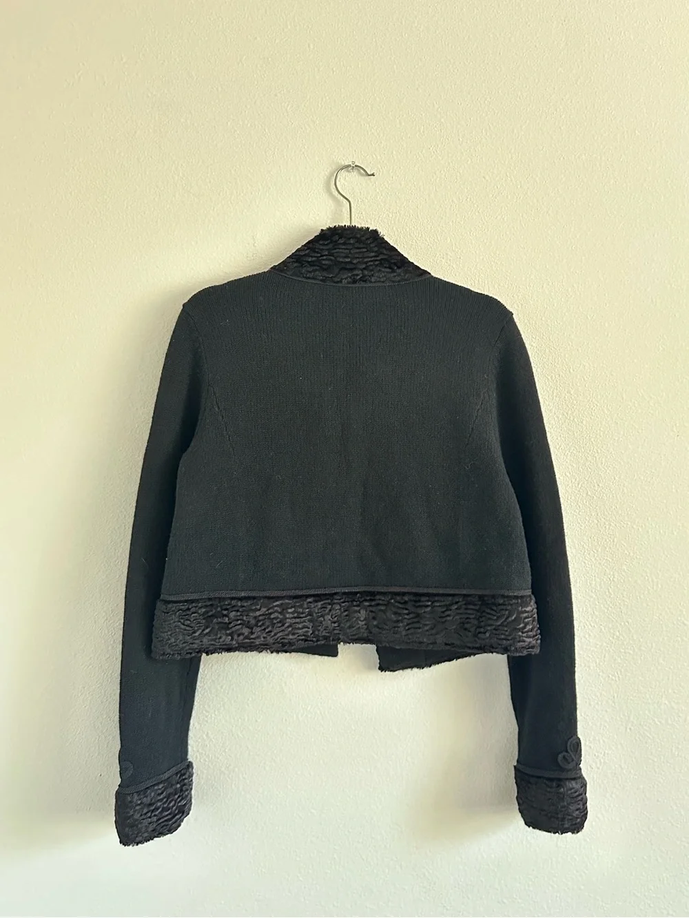 Ralph Lauren Rare Exclusive Lambs Wool Military Knit Jacket Size M Quiet Luxury